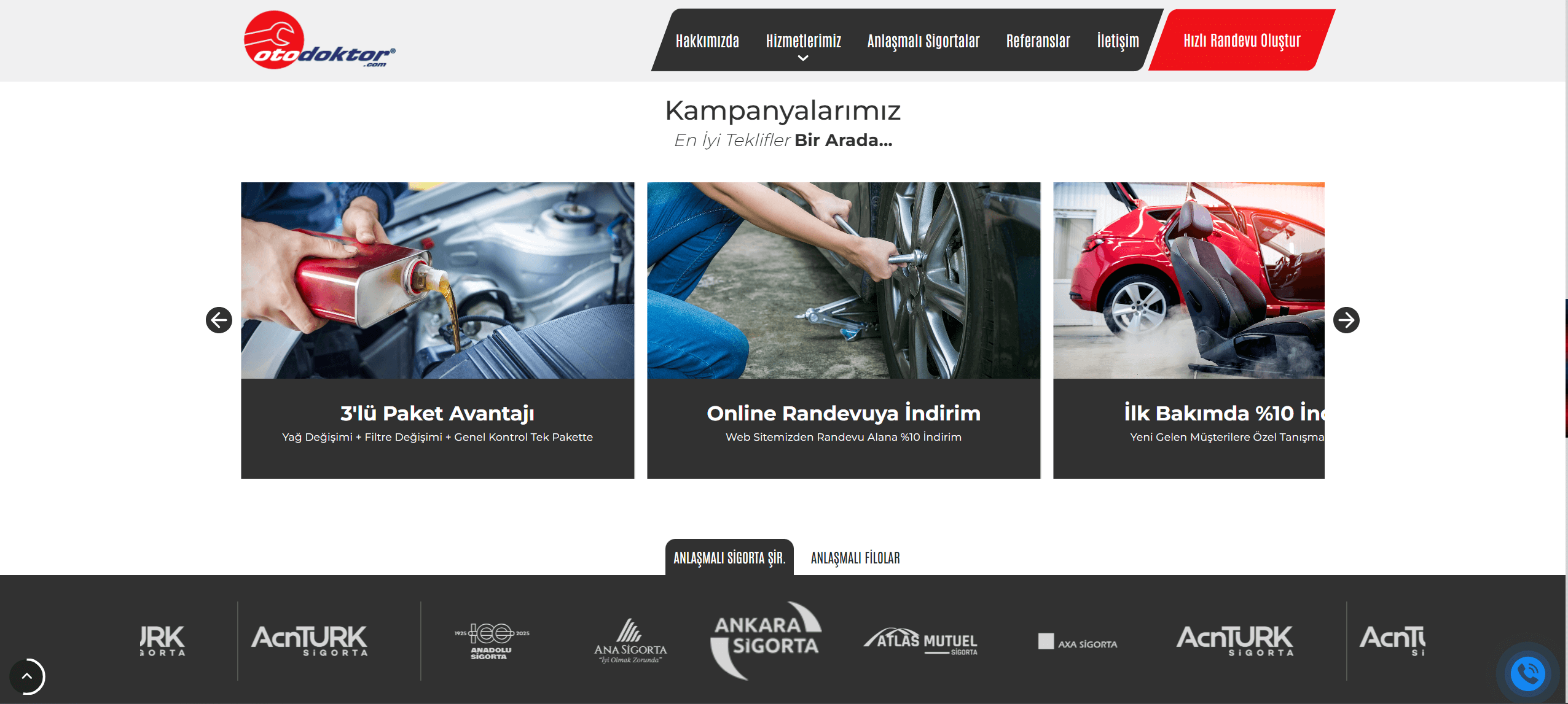 Servis Sayfası